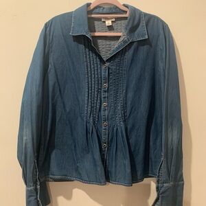Coldwater Creek Denim Blouse